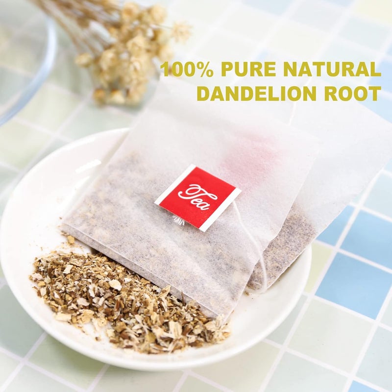 TEARELAE Dandelion Root Tea - 50 Count Premium Raw Tea Bags - Caffeine Free - Image 2